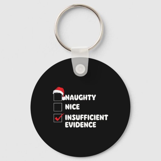 Porte-clés Nice Naughty Manque de preuves - Noël Noël (Recto)