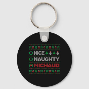 Porte-clés Nice Naughty MICHAUD Liste de Noël Ugly