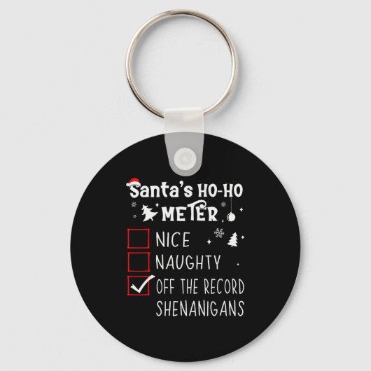 Porte-clés Nice Naughty Off The Record Shenanigans Christmas (Recto)