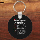 Porte-clés Nice Naughty Off The Record Shenanigans Christmas (Recto)