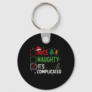 Porte-clés Nice Naughty Sa liste de Noël compliquée Père Noël