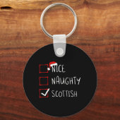 Porte-clés Nice Naughty Scottish Christmas Scottish Scotland  (Recto)