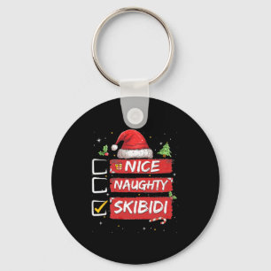 Porte-clés Nice Naughty Skibidi Liste Santa Claus Sarcastique