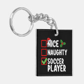 Porte-clés Nice Naughty Soccer Joueur Noël (Devant gauche)