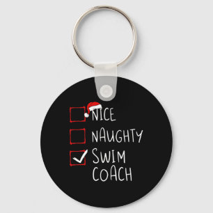 Porte-clés Nice Naughty Swim Coach Noël Liste des Noël Père N