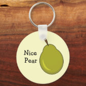 Porte-clés Nice Pear — Fruit, Flirty Design (Recto)