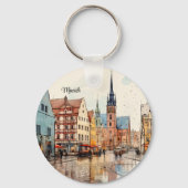 Porte-clés Nice peint Munich (Verso)