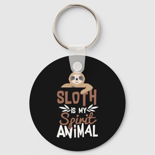 Porte-clés Nice Sloth Est Mon Poster de animal Esprit (Recto)