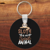 Porte-clés Nice Sloth Est Mon Poster de animal Esprit (Recto)