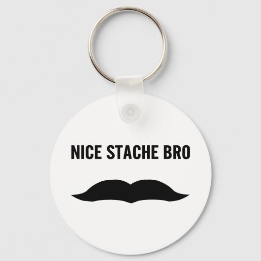 Porte-clés Nice Stache Bro (Recto)