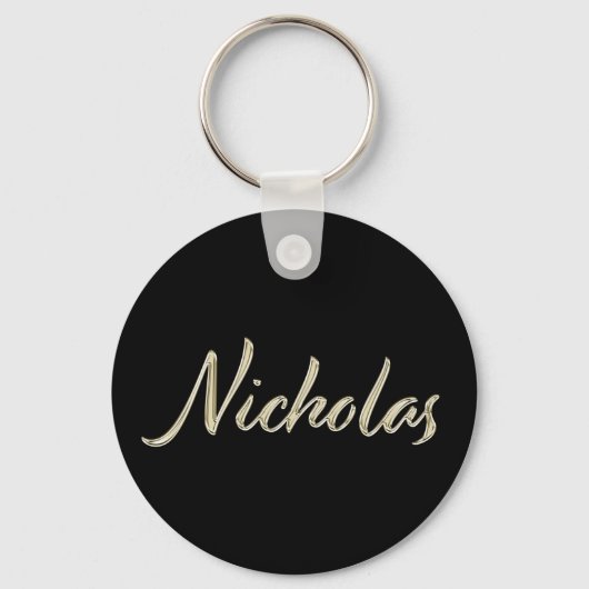 Porte-clés Nicholas Whitegold Button (Recto)