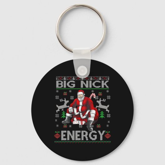 Porte-clés Nick Energy Funny Père Noël Noël laid Sater Men W (Recto)