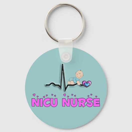 Porte-clés NICU Nurse QRS Design (Recto)