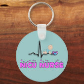 Porte-clés NICU Nurse QRS Design (Recto)