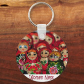 Porte-clés Nid de femmes, poupées russes de nidification (Recto)