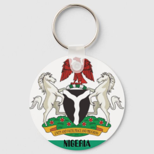 Porte-clés Nigeria_coa, NIGERIA (Recto)