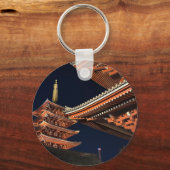 Porte-clés Night of Kaminarimon in Tokyo Japan (Verso)