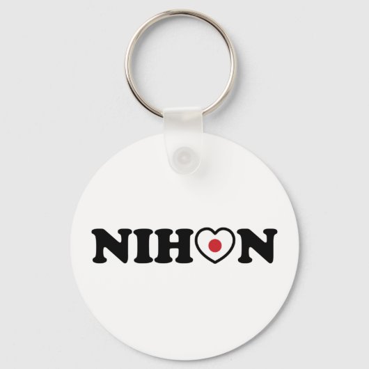 Porte-clés Nihon Love Coeur Drapeau (Recto)