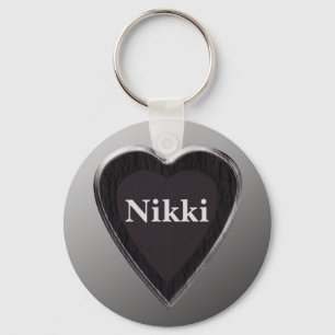 Porte-clés Nikki Heart Keychain par 369MyName