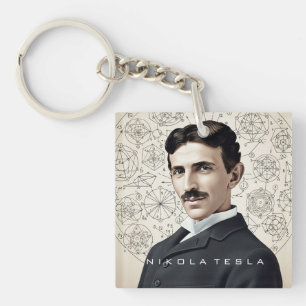 Porte-clés Nikola Tesla - 369 Clé pour l'Univers