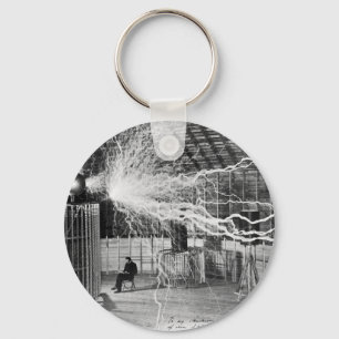 Porte-clés Nikola Tesla à son laboratoire de Colorado