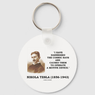 Porte-clés Nikola Tesla Harnais Rayons Cosmiques Motif