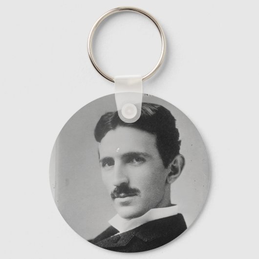 Porte-clés Nikola Tesla Portrait (Recto)