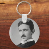 Porte-clés Nikola Tesla Portrait (Recto)