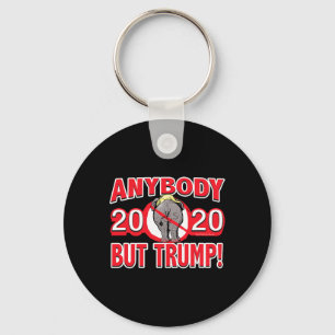 Porte-clés N'importe qui sauf Trump 2020 Arrière de l'éléphan