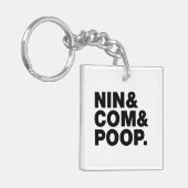 PORTE-CLÉS NIN & COM & POOP. (Devant gauche)