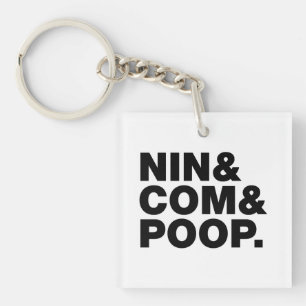 PORTE-CLÉS NIN & COM & POOP.