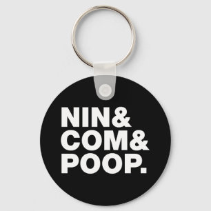 PORTE-CLÉS NIN & COM & POOP.