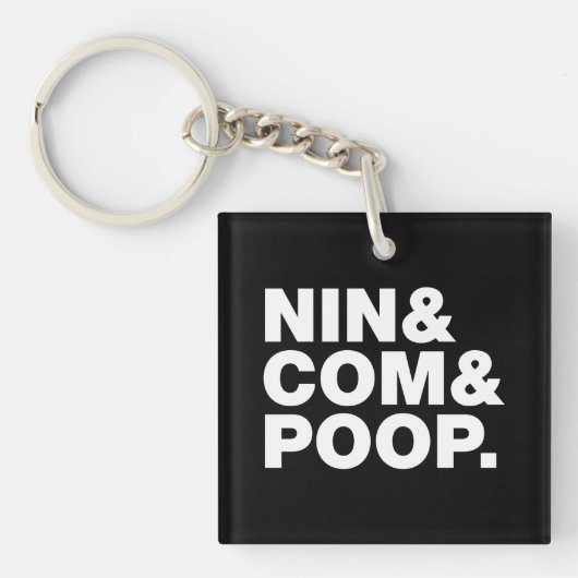 PORTE-CLÉS NIN & COM & POOP. (Devant)