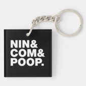 PORTE-CLÉS NIN & COM & POOP. (Dos)