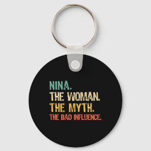 Porte-clés Nina La Femme Le Mythe La D Influence Drôle Rétr