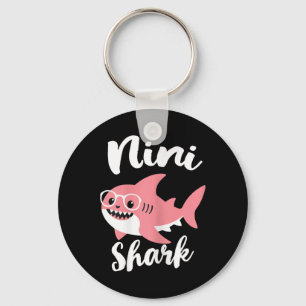 Porte-clés Nini Shark Fête des mères grand-mère drôle