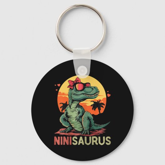 Porte-clés Ninisaurus Dino Dinosaure Nini-saurus T-rex Mère (Recto)