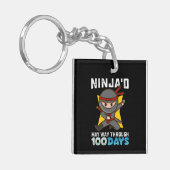 Porte-clés Ninja a réussi à passer les 100 jours d'école de M (Devant gauche)