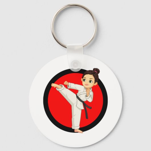 Porte-clés Ninja/Karate Girl (Recto)
