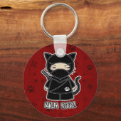 Porte-clés Ninja Kitty ! En Porte - clé rouge (Recto)