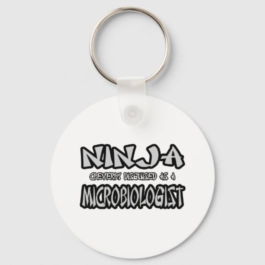 Porte-clés Ninja...Microbiologiste (Recto)