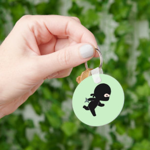Porte-clés Ninja minuscule en vert