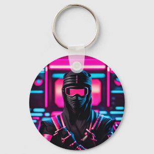 Porte-clés ninja néon