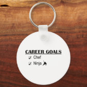 Porte-clés Ninja Objectifs de carrière - Chef (Recto)