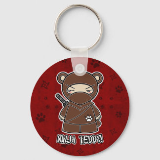Porte-clés Ninja Teddy ! En Porte - clé rouge