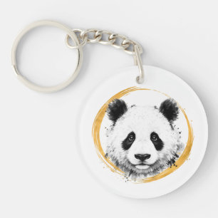 Porte-clés Nishiki Series - Panda Géant contemplatif Sumi-e O