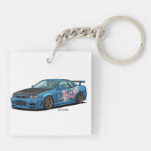 Porte-clés Nissan GT-R R34 (Dos)