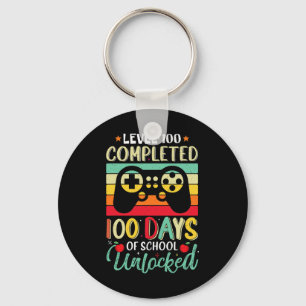 Porte-clés Niveau 100 Jours D'École Complète Gamer Niveau Gar