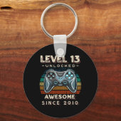 Porte-clés Niveau 13 Jeu vidéo déverrouillé 13e anniversaire  (Recto)