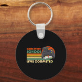 Porte-clés Niveau École Primaire Complété - Diplômé de Jeu Vi (Recto)